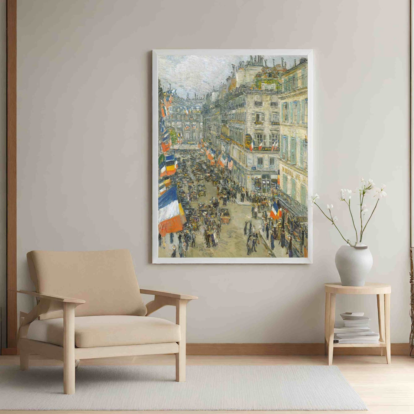 July Fourteenth, Rue Daunou, 1910 - Childe Hassam 1910