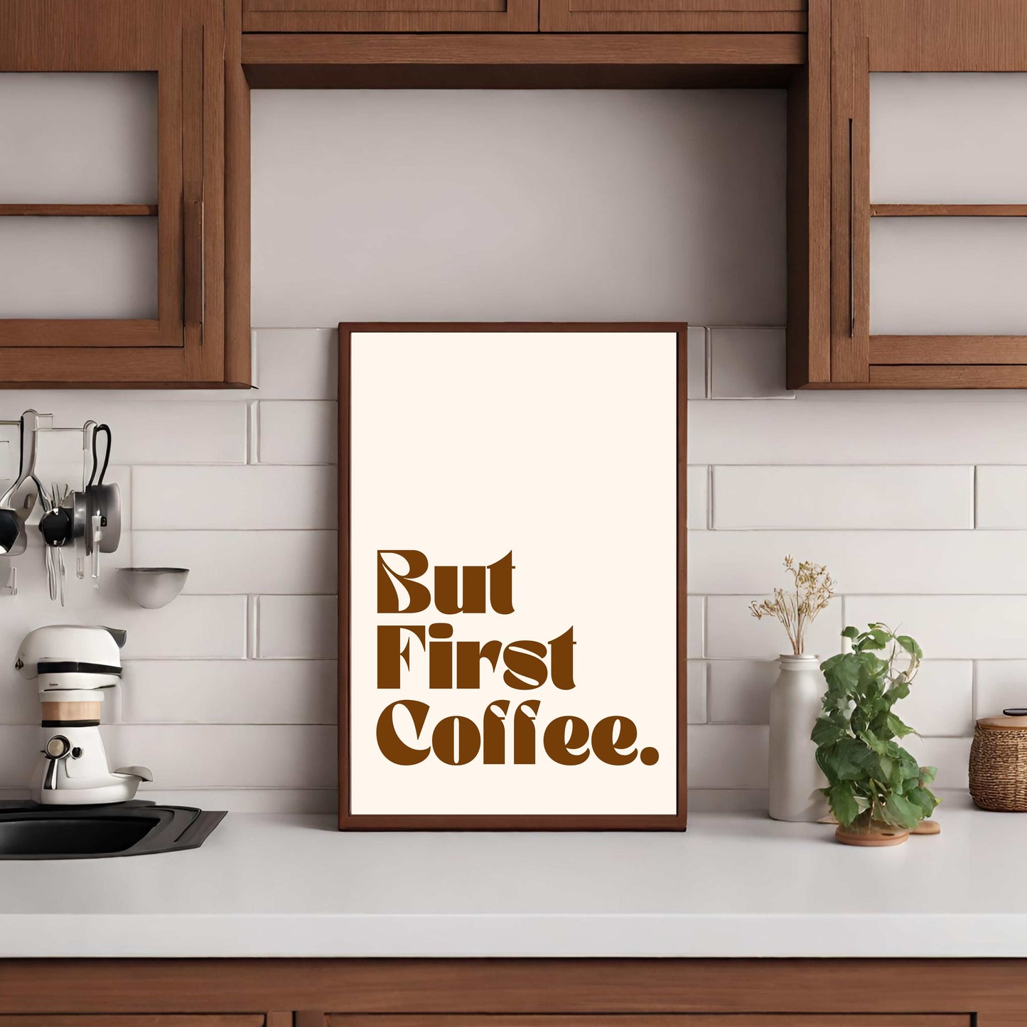 But First Coffee - Cream/Brown