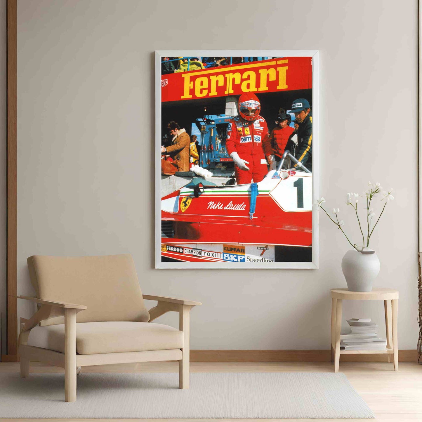 Niki Lauda 1 - Ferrari - Retro