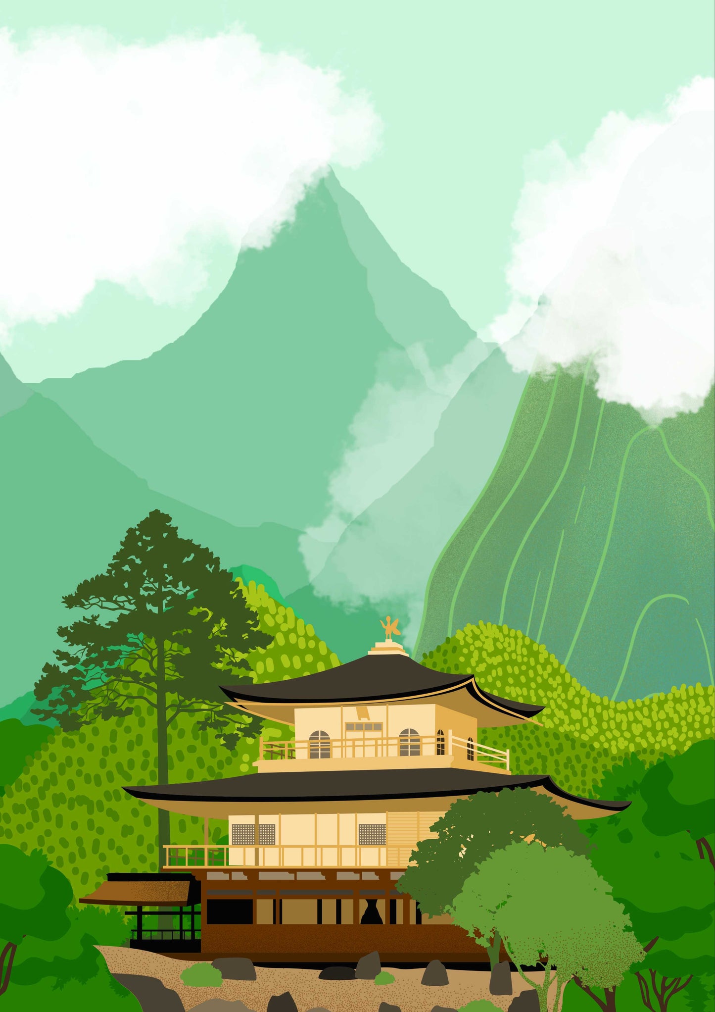 Serene Splendor: Japanese Temple