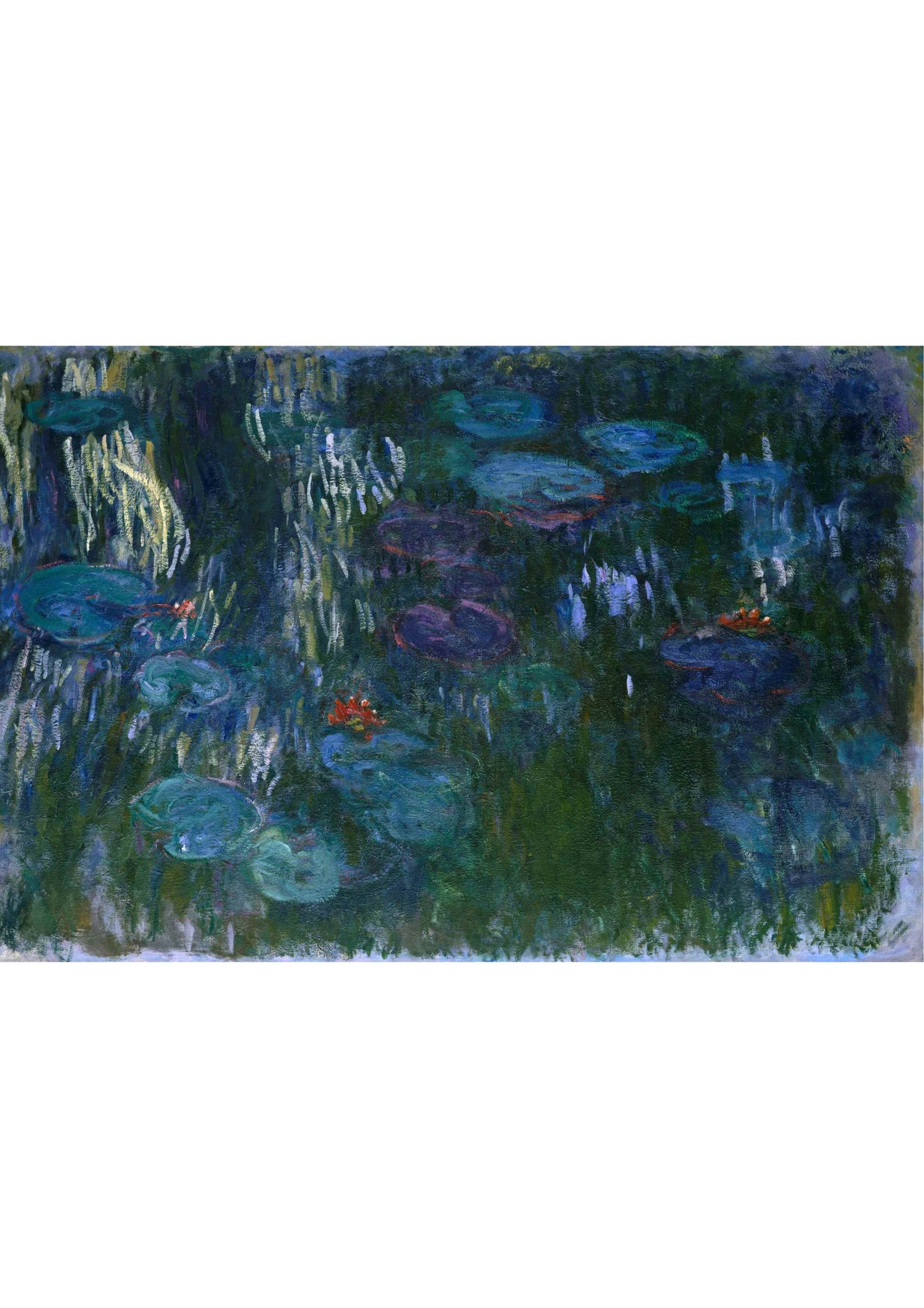 Water-Lilies, Reflection of a Weeping Willow - Claude Monet 1919