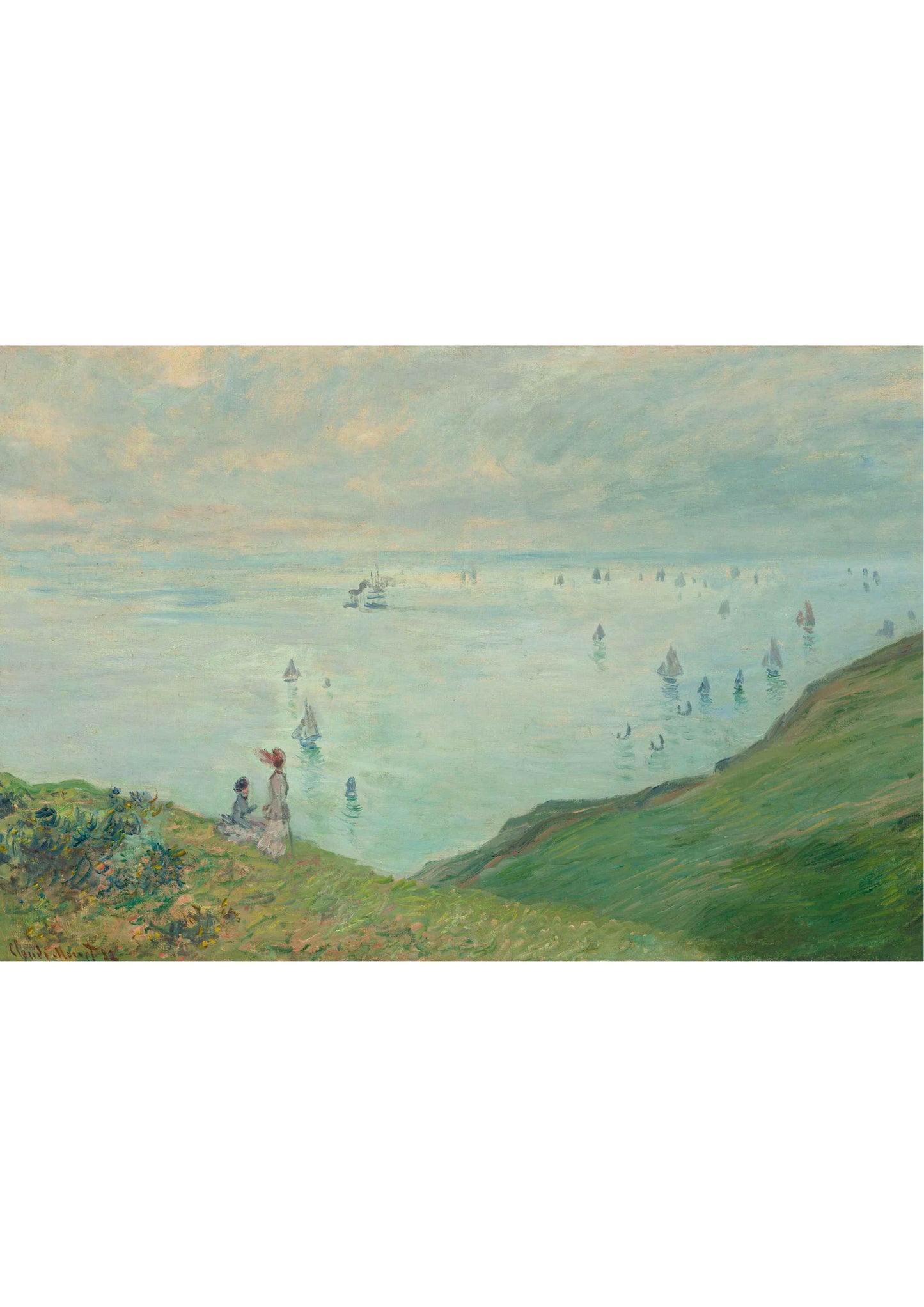 Cliffs at Pourville - Claude Monet 1882