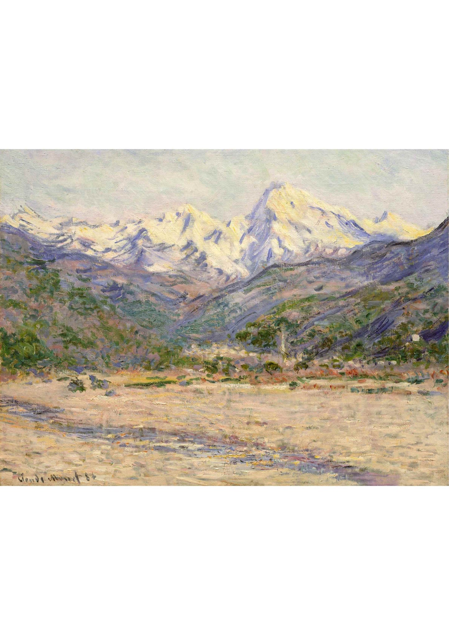 The Valley of the Nervia - Claude Monet 1884
