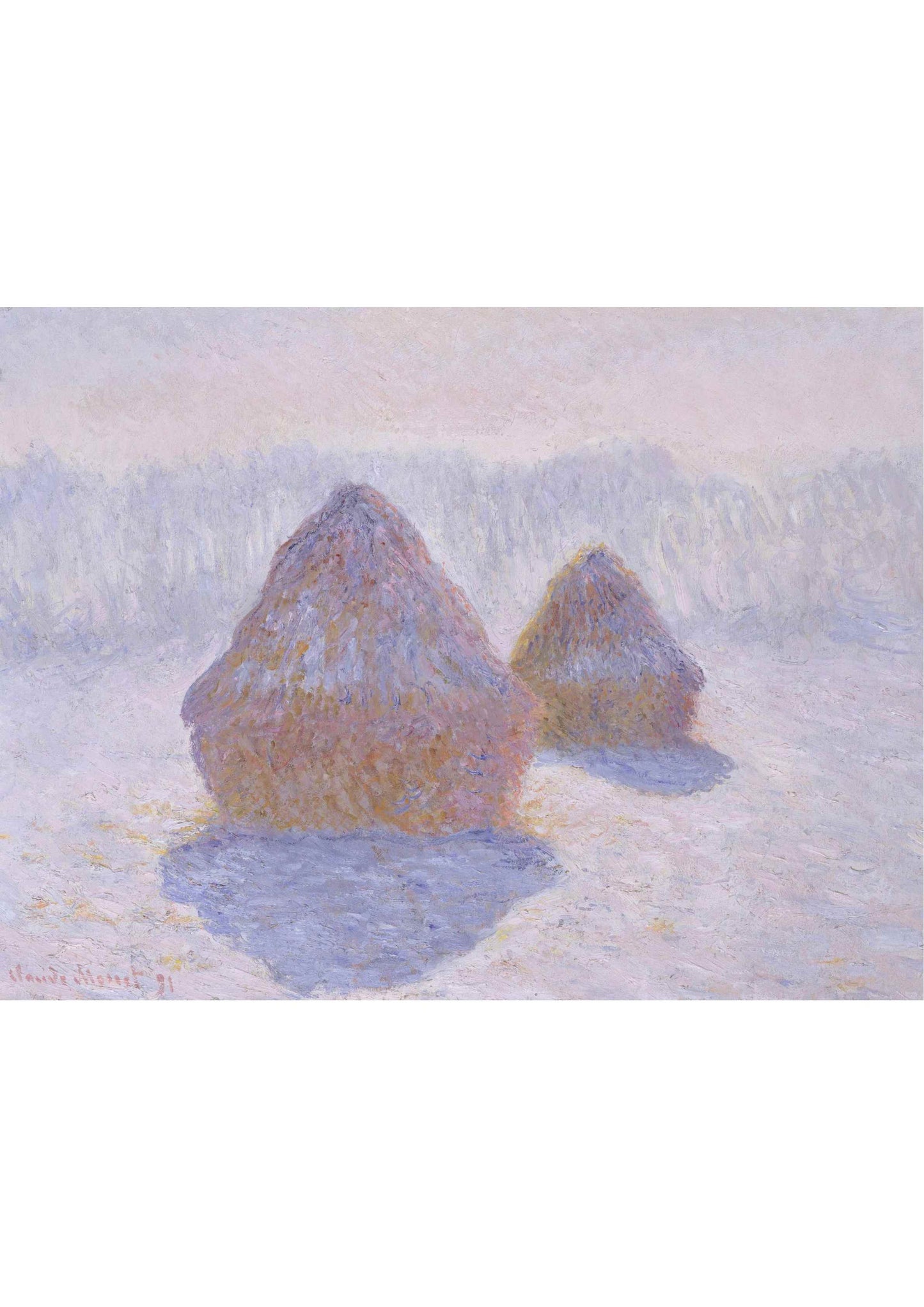Haystacks (Effect of Snow and Sun) - Claude Monet 1891