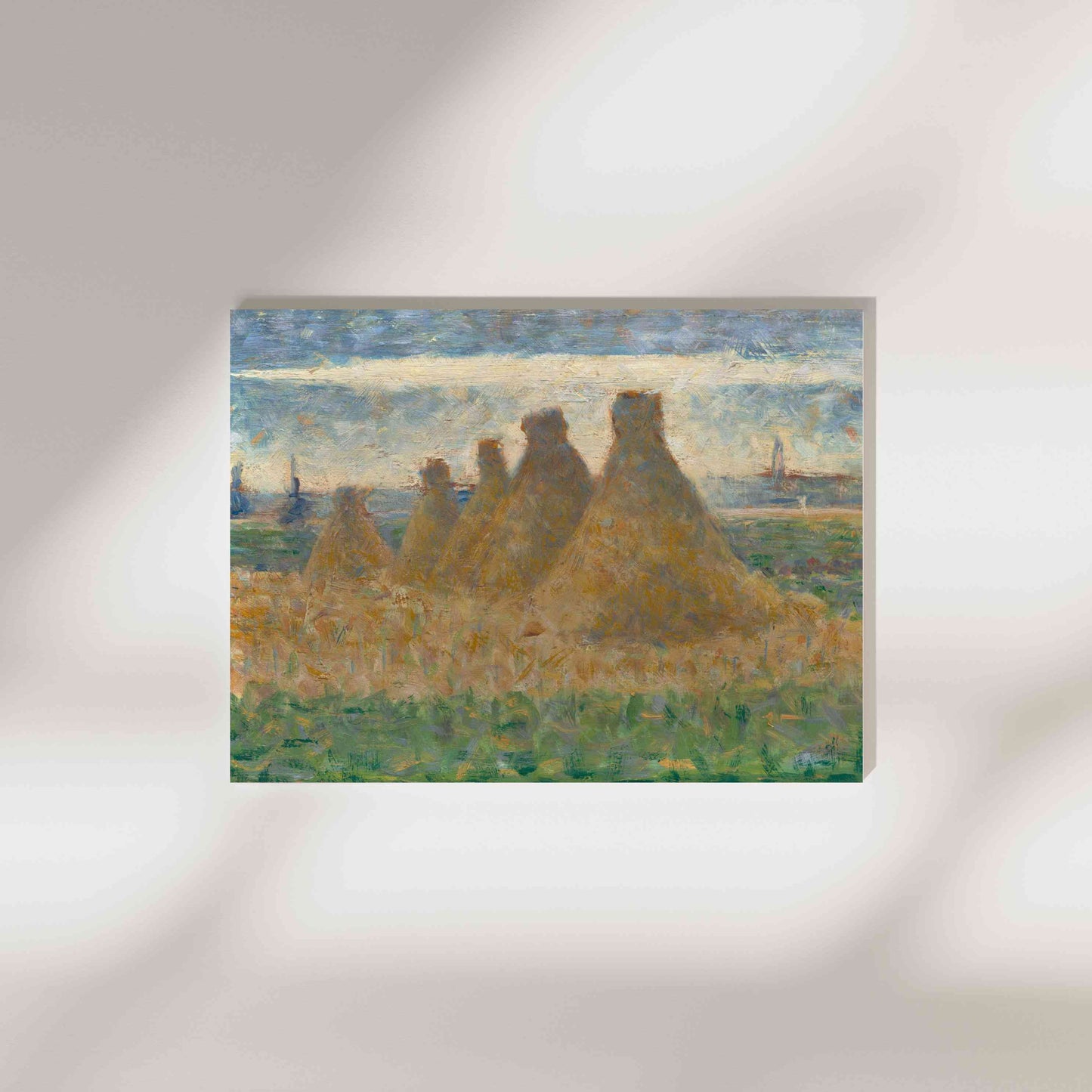 Haystacks - Georges Seurat c. 1882