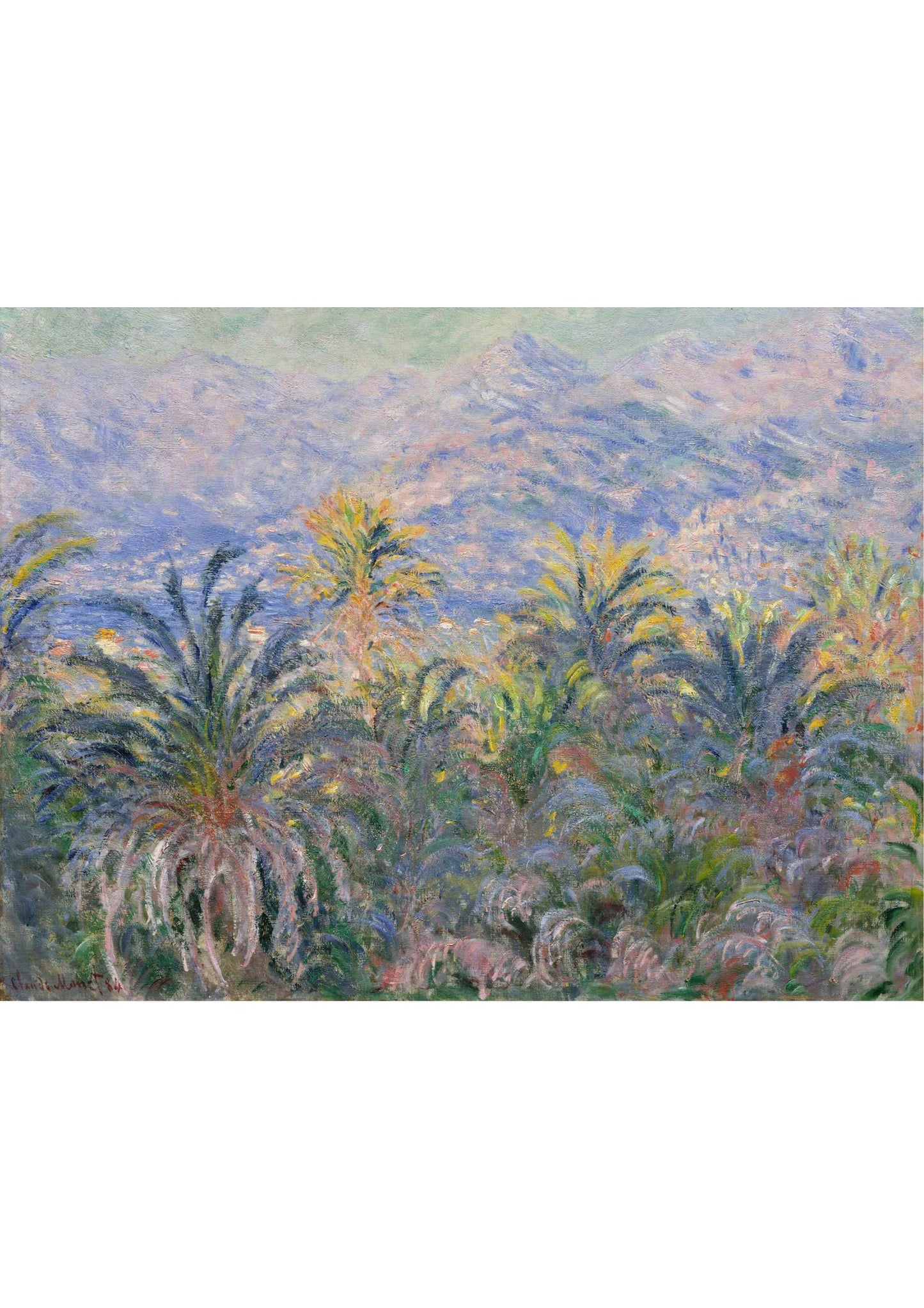 Palm Trees at Bordighera - Claude Monet 1884