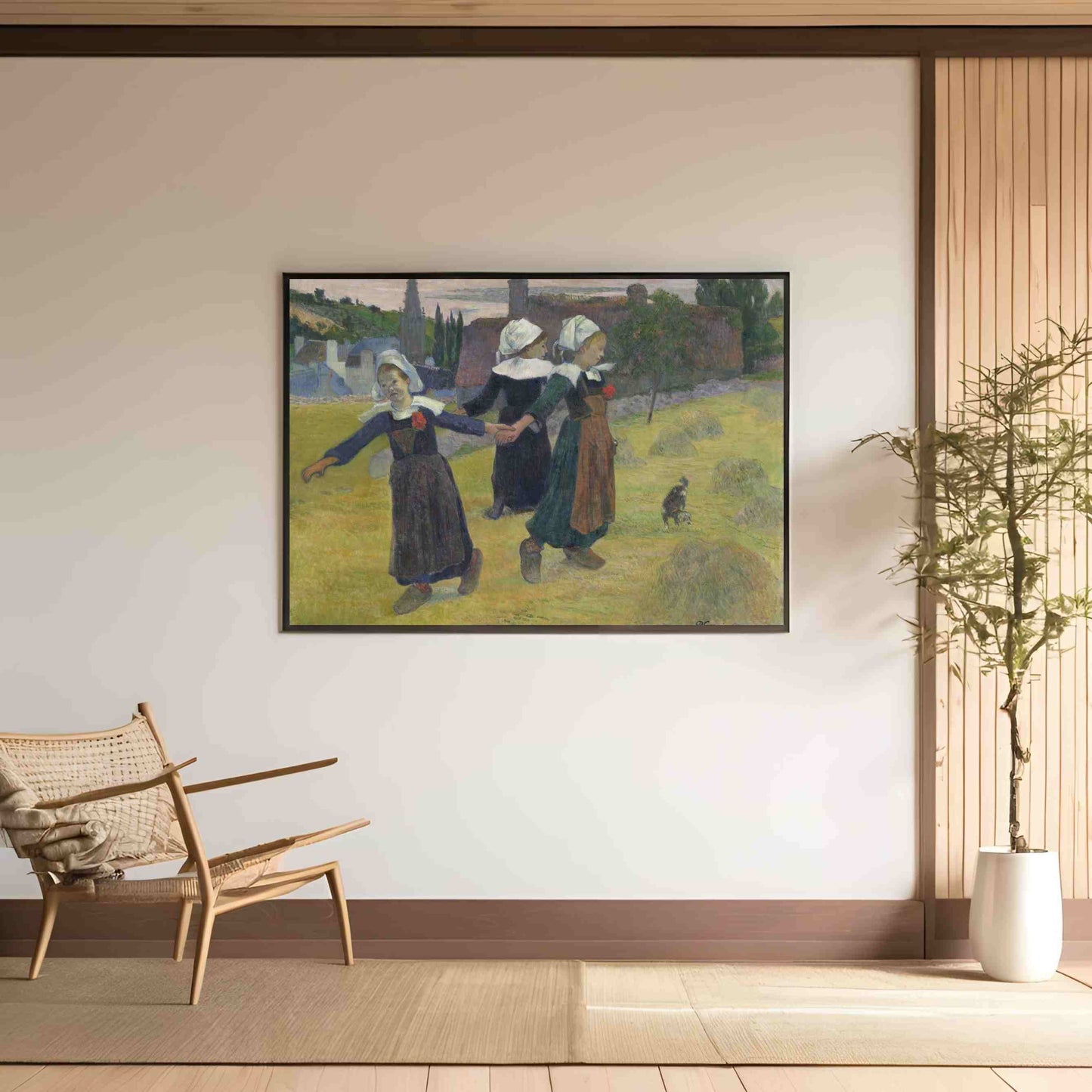 Breton Girls Dancing, Pont-Aven - Paul Gauguin 1888