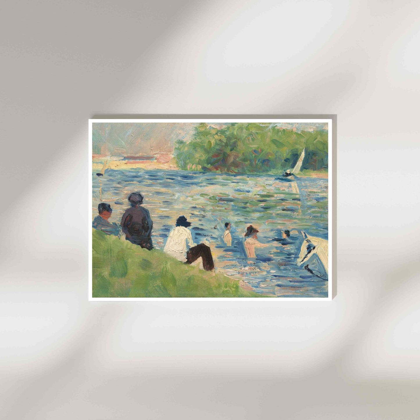 Bathers (Study for "Bathers at Asnieres") - Georges Seurat 1883-1884