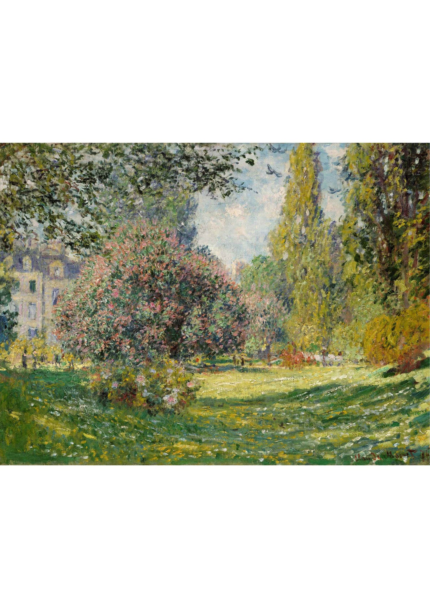Landscape: The Parc Monceau - Claude Monet 1876