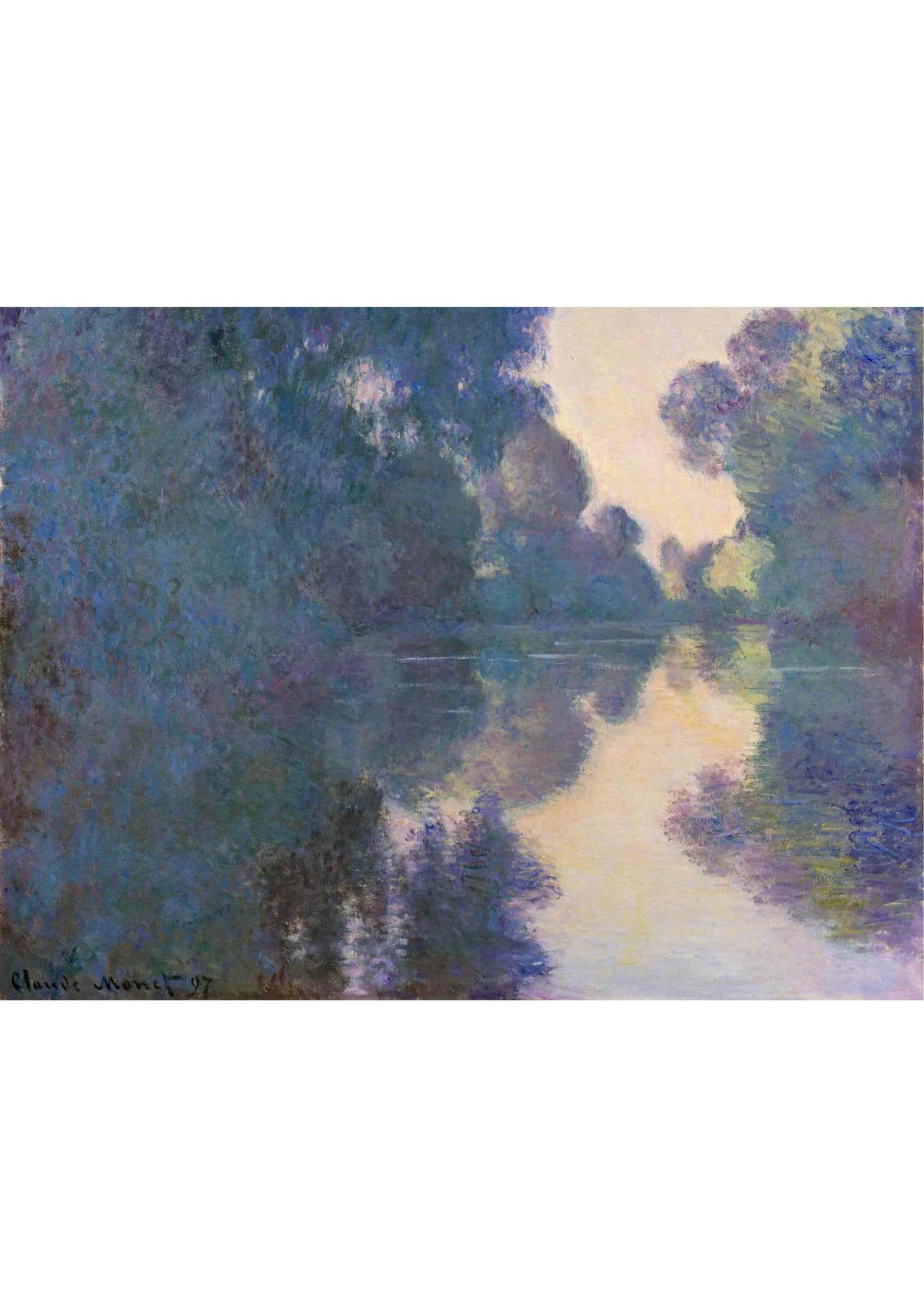 Morning on the Seine near Giverny - Claude Monet 1897