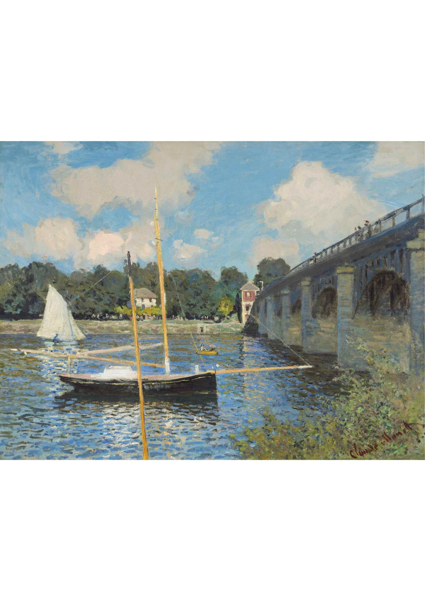 The Bridge at Argenteuil - Claude Monet 1874