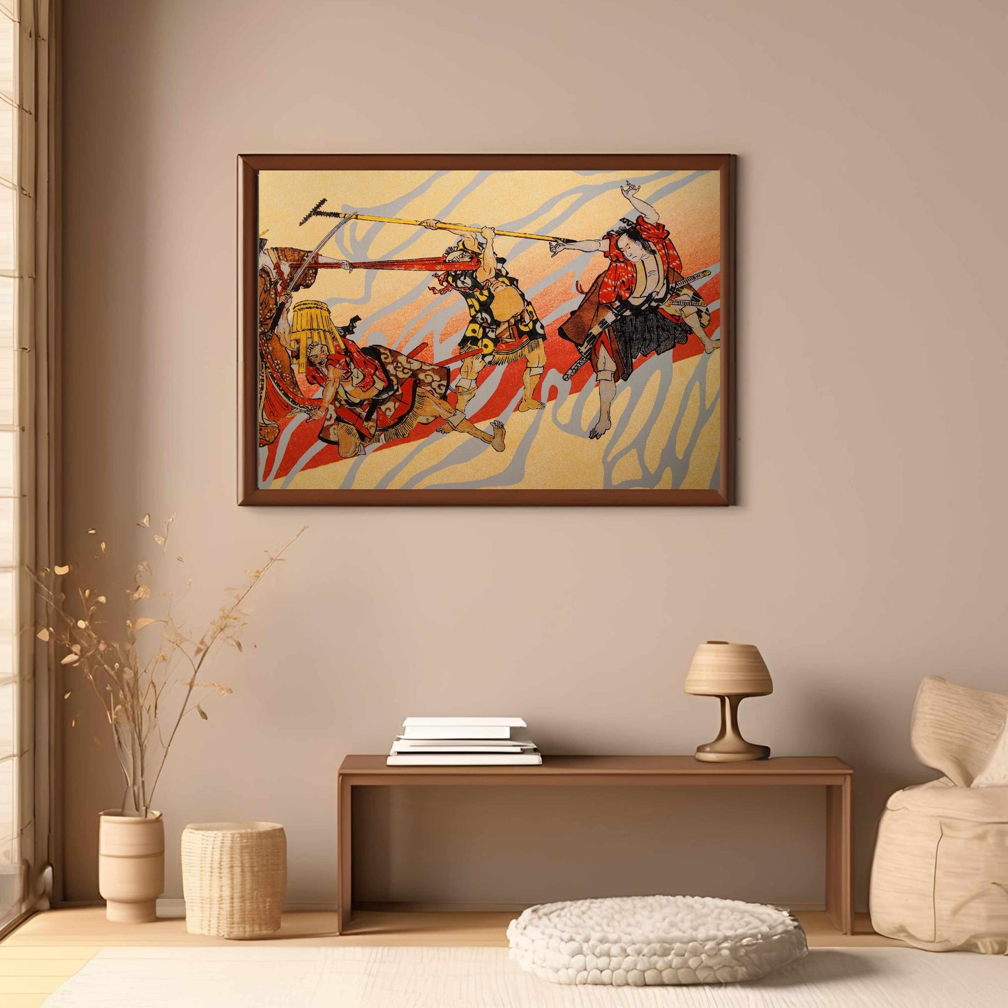 Traditional Japanese Samurai Painting