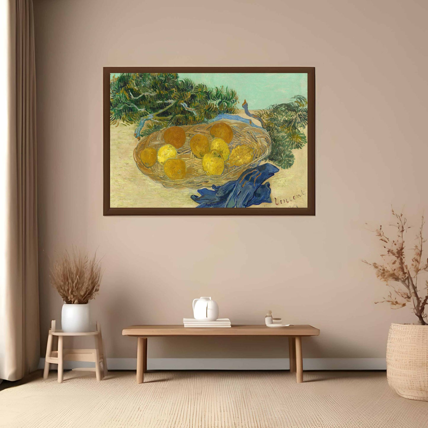 Still Life of Oranges and Lemons with Blue Gloves - Vincent van Gogh 1889