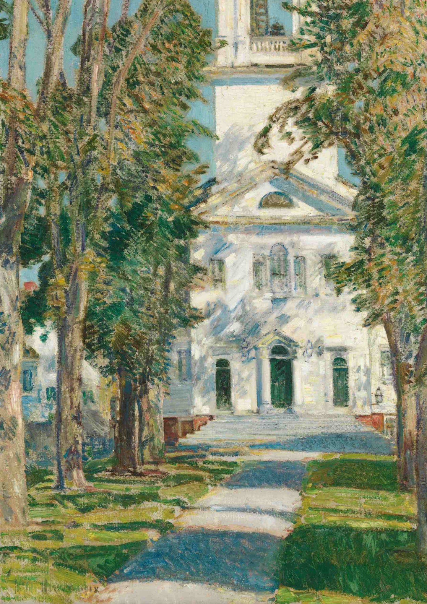 The Church at Gloucester - Childe Hassam 1918