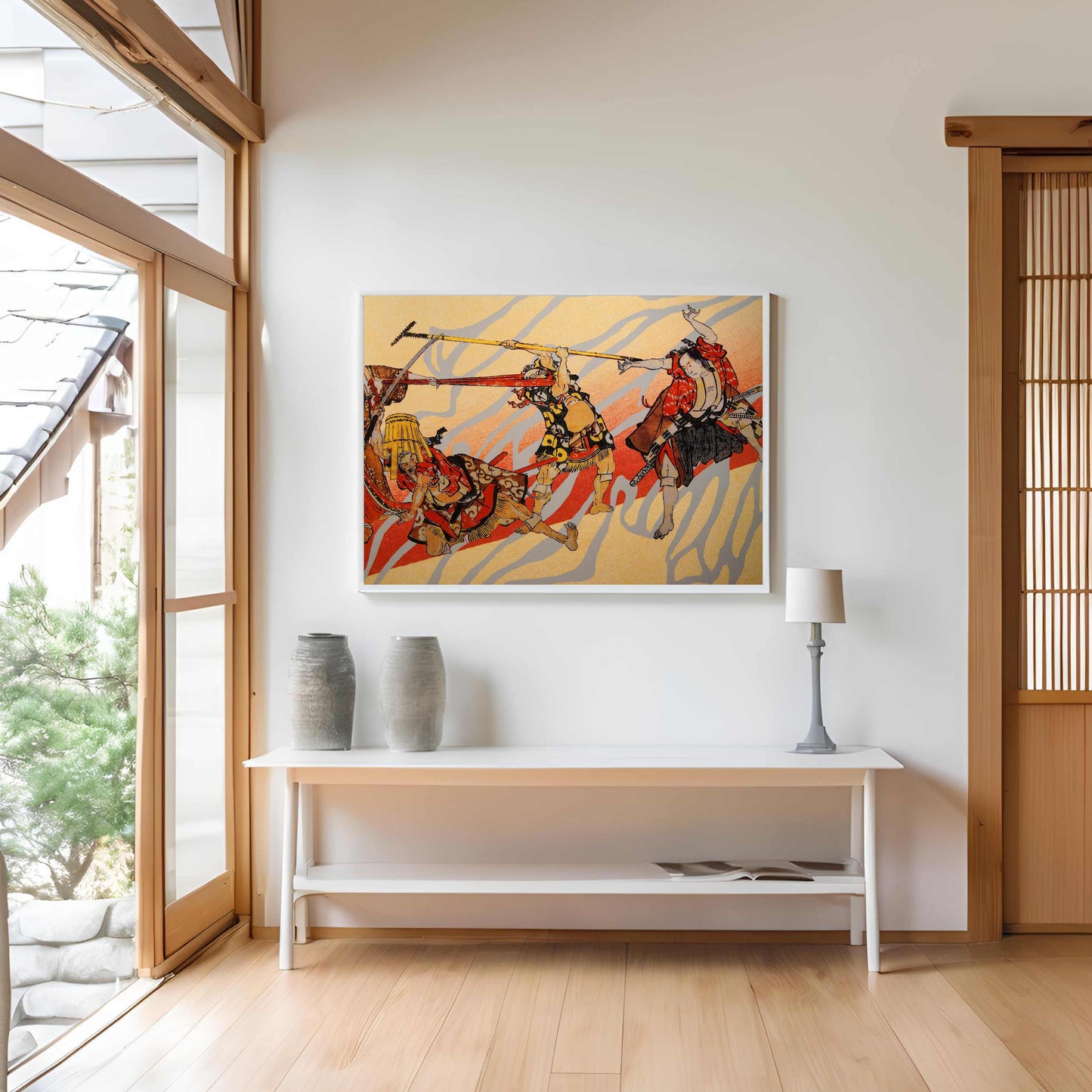 Traditional Japanese Samurai Painting