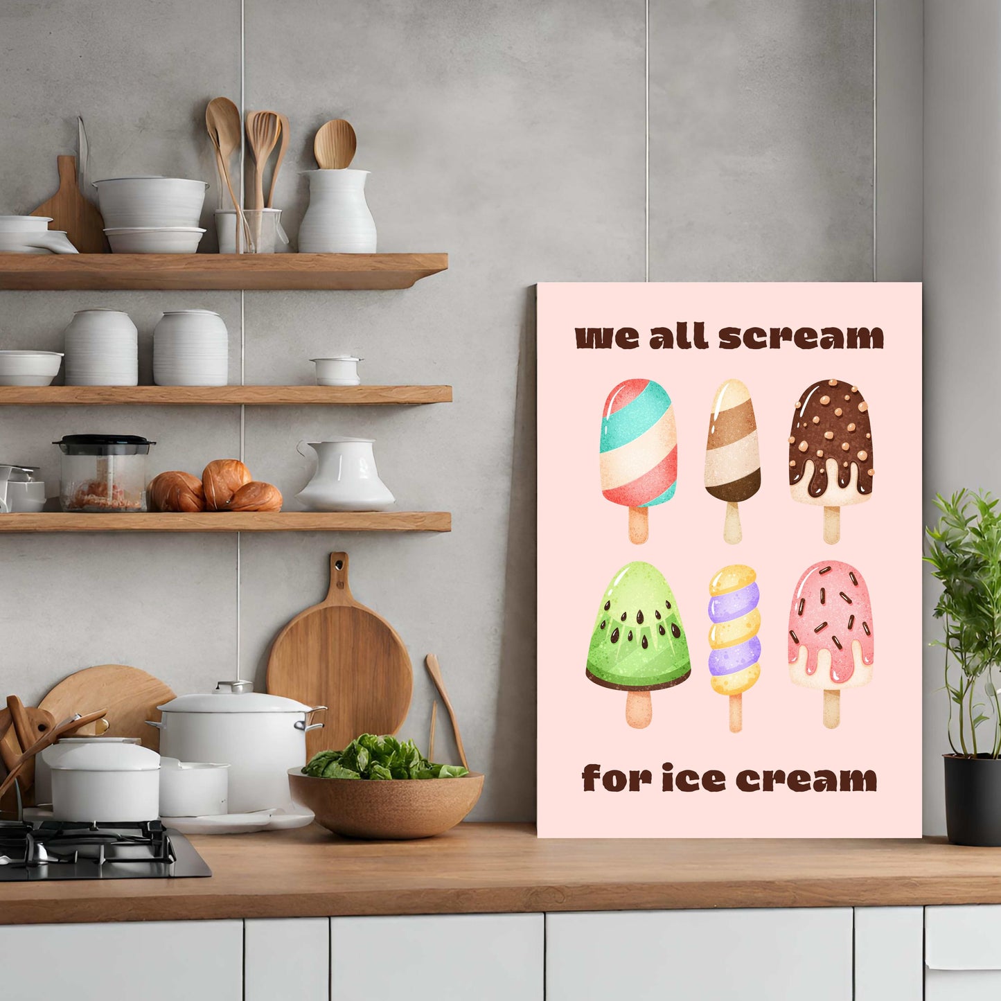 We All Scream For Ice Cream - Pink