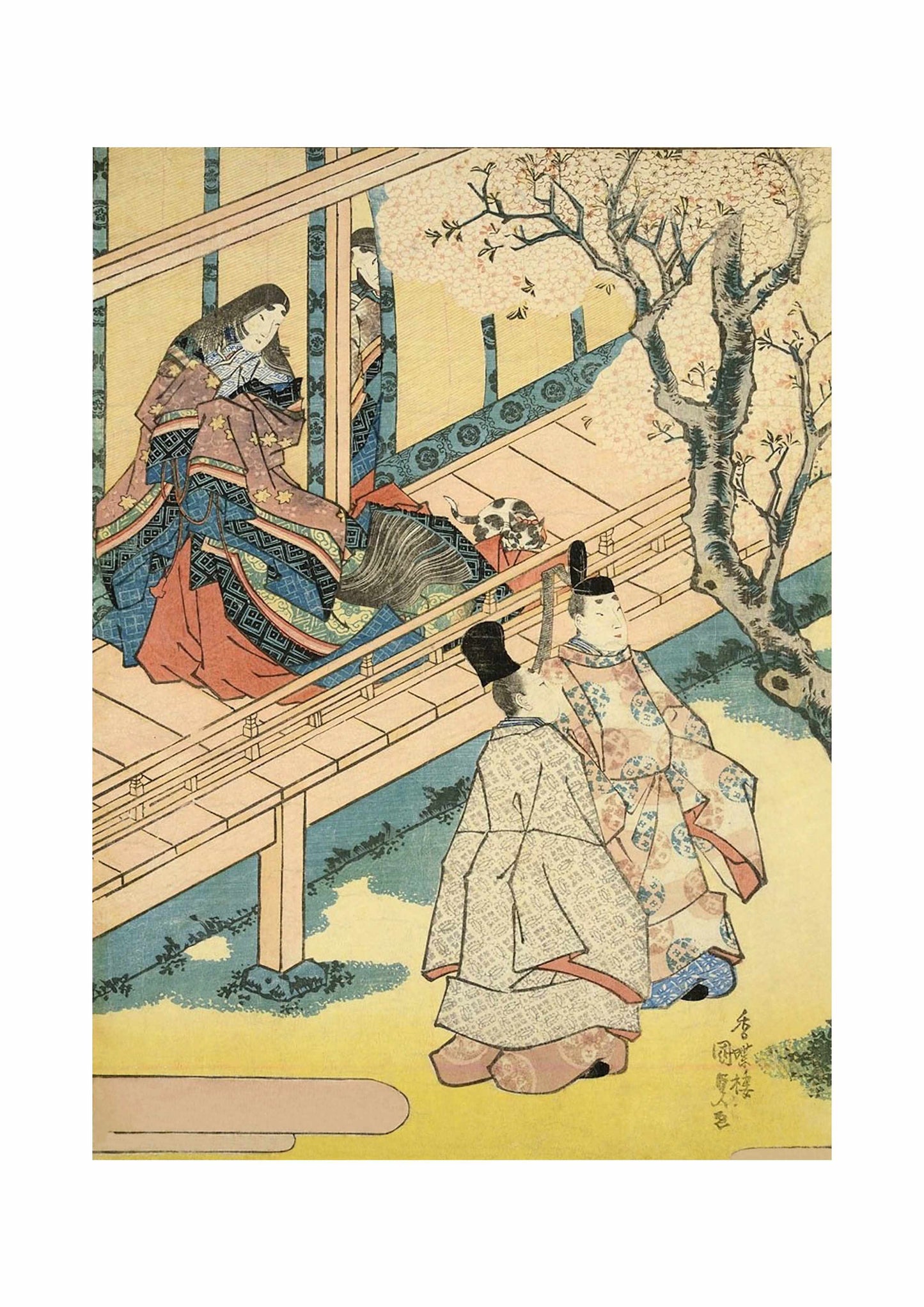 Kemari (Soccer Game) - Utagawa Kunisada