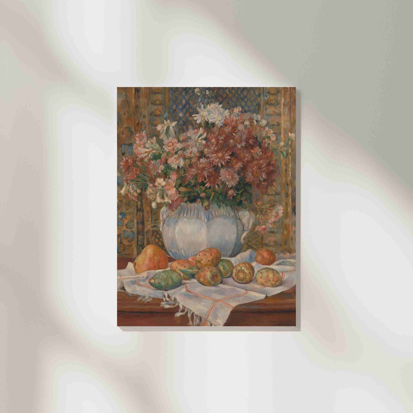 Still Life with Flowers and Prickly Pears - Auguste Renoir 1885