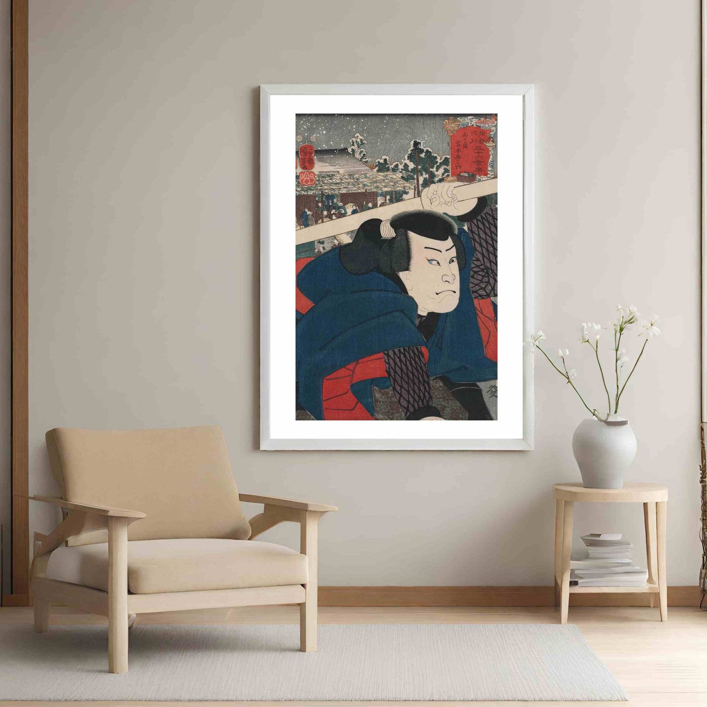 Mukojima Miyamoto Musashi - Utagawa Kuniyoshi