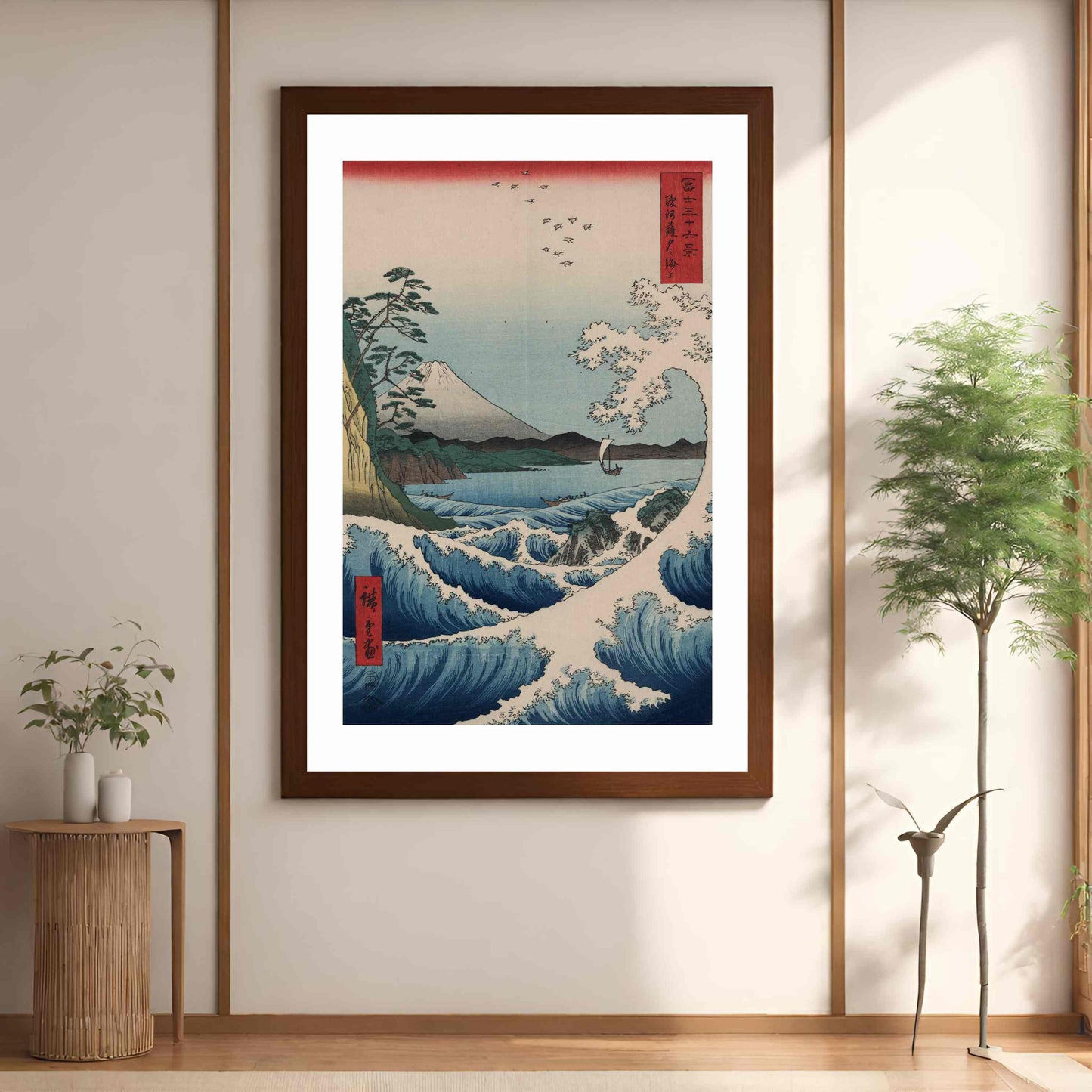 Suruga Satta no kaijo (The Sea off Satta in Suruga Province) - Utagawa Hiroshige 1858