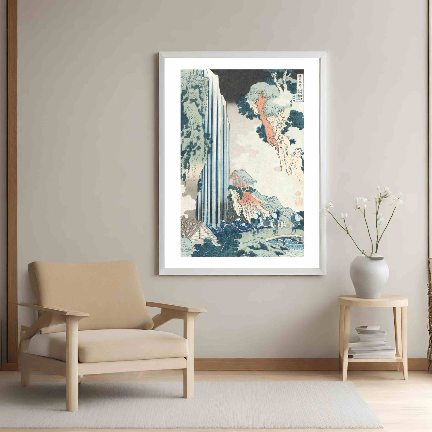 Ono Waterfall on the Kisokaidō (Kisokaidō Ono no bakufu) - Katsushika Hokusai
