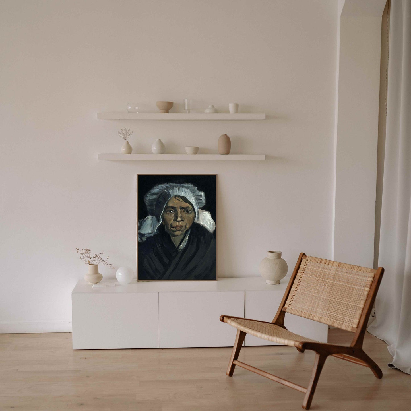 Head of a Peasant Woman - Vincent Van Gogh 1884