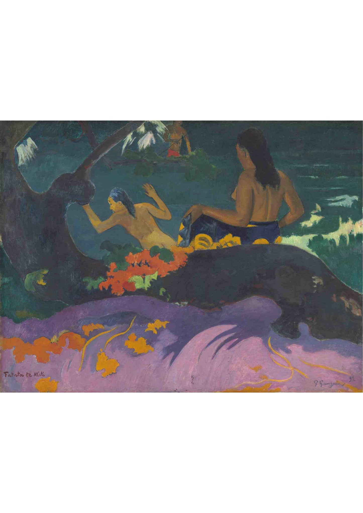 Fatata te Miti (By the Sea) - Paul Gauguin 1892