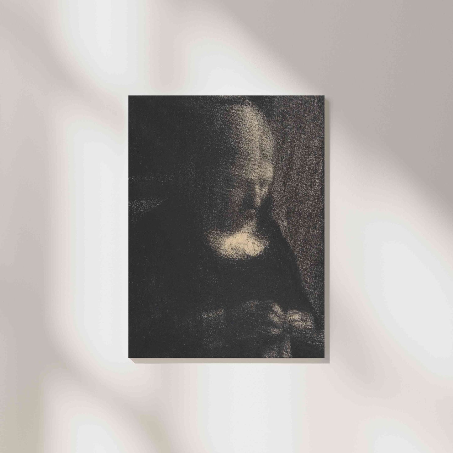 Embroidery; The Artist's Mother - Georges Seurat 1882–83