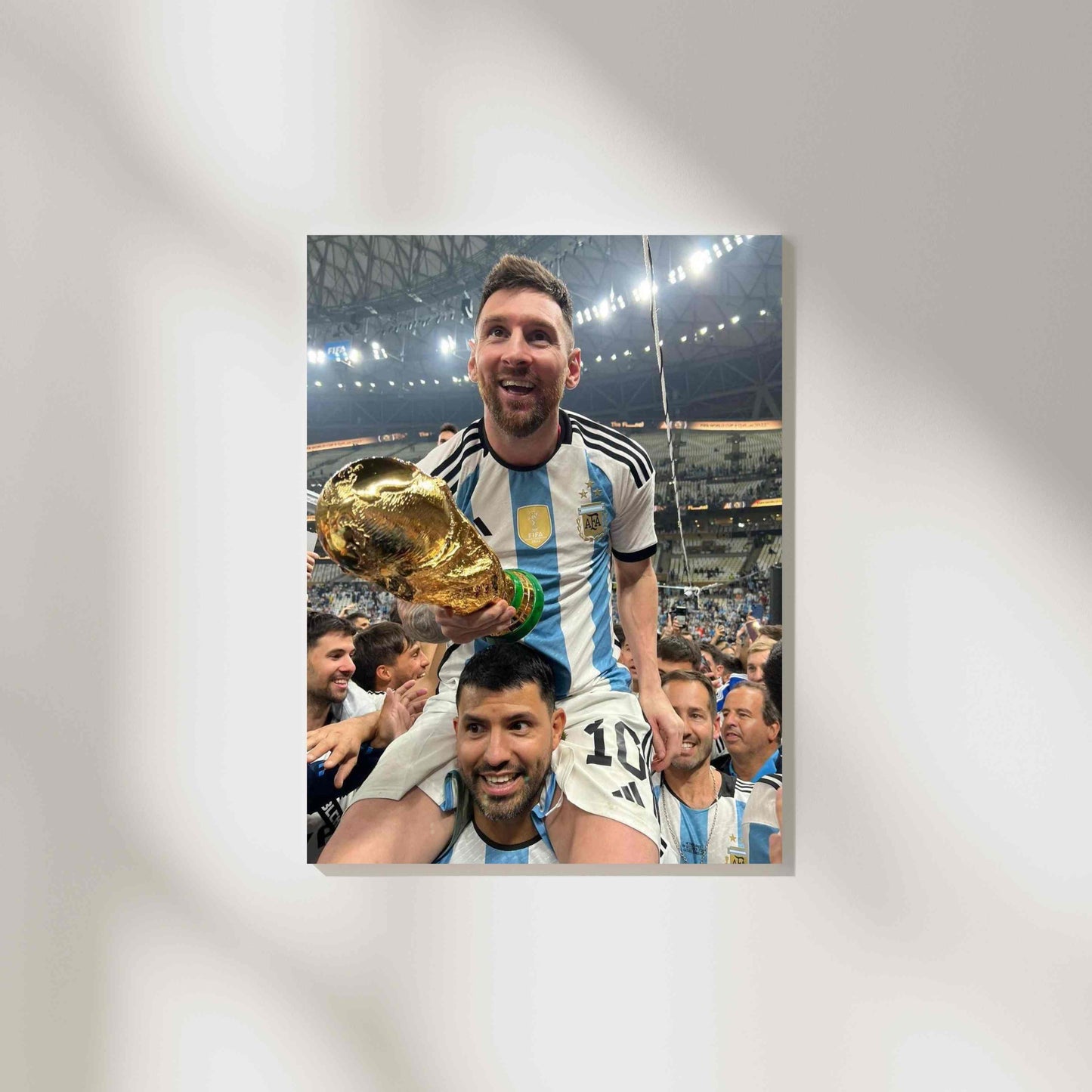 Lionel Messi And Sergio Aguero - World Cup Celebration