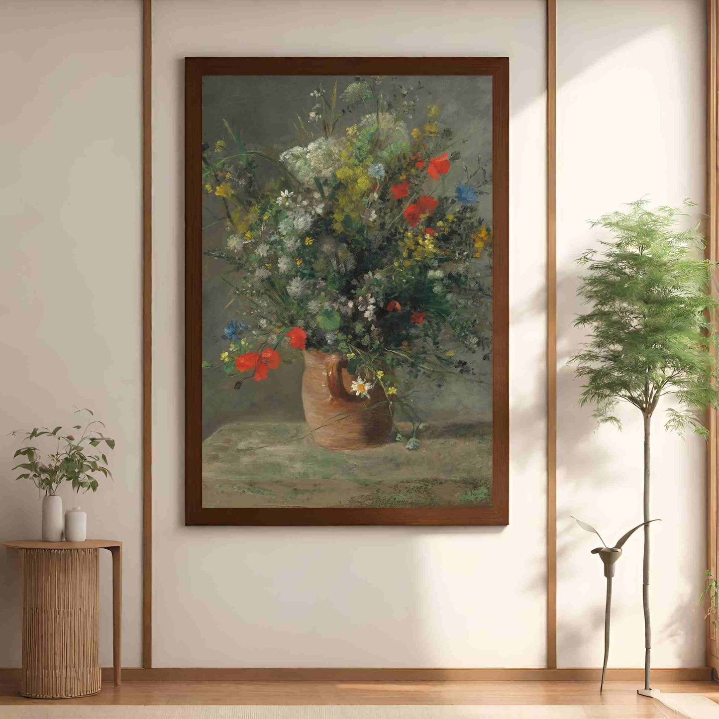 Flowers in a Vase - Auguste Renoir 1866