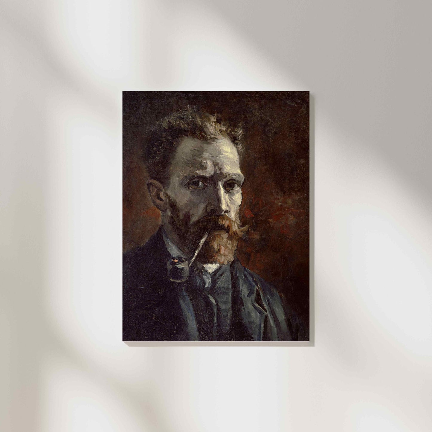 Self-Portrait with Pipe - Vincent van Gogh 1886