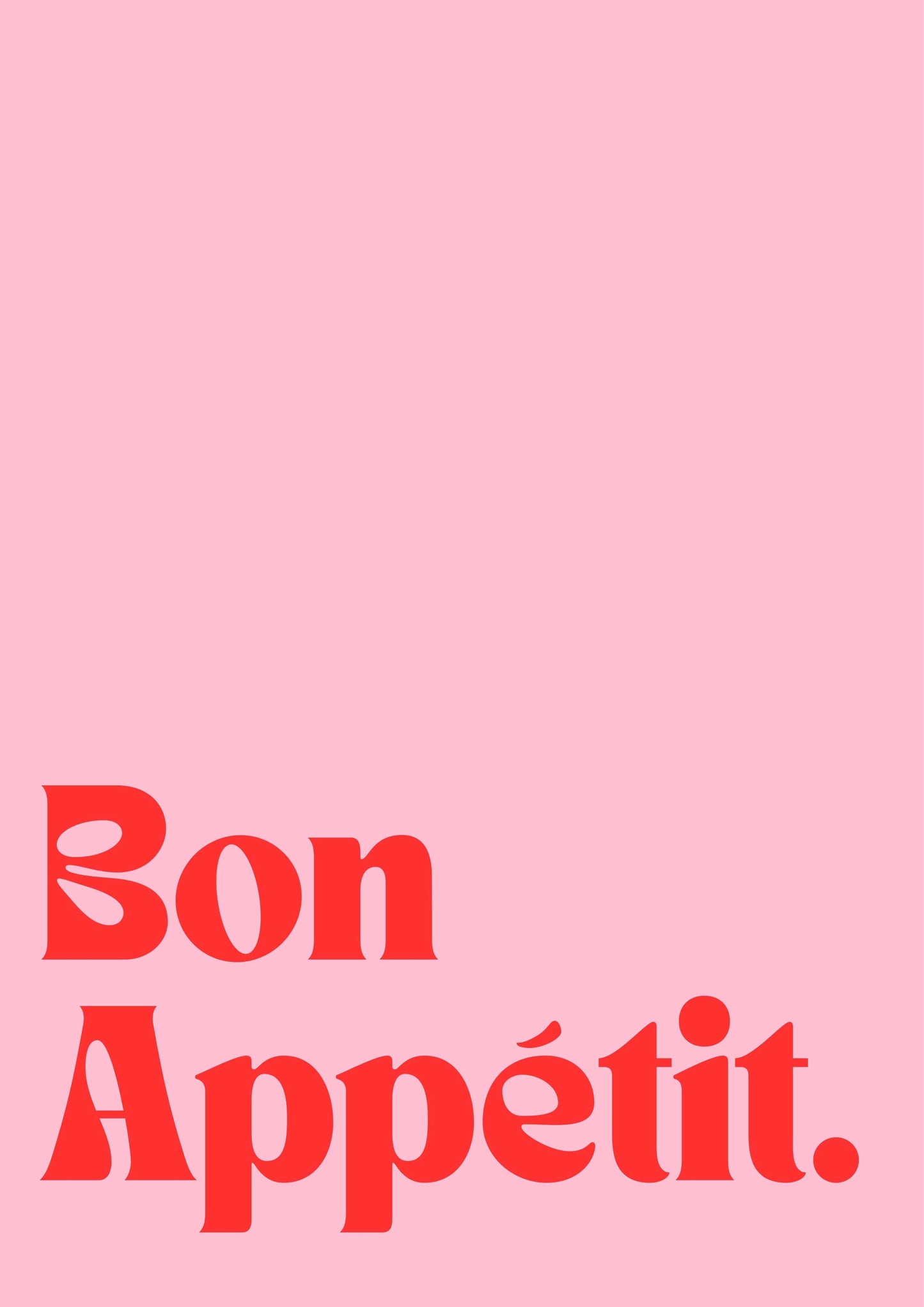Bon Appetit - Pink/Red