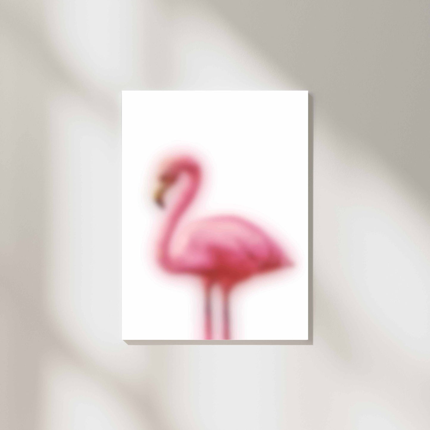 Blurry Flamingo - White
