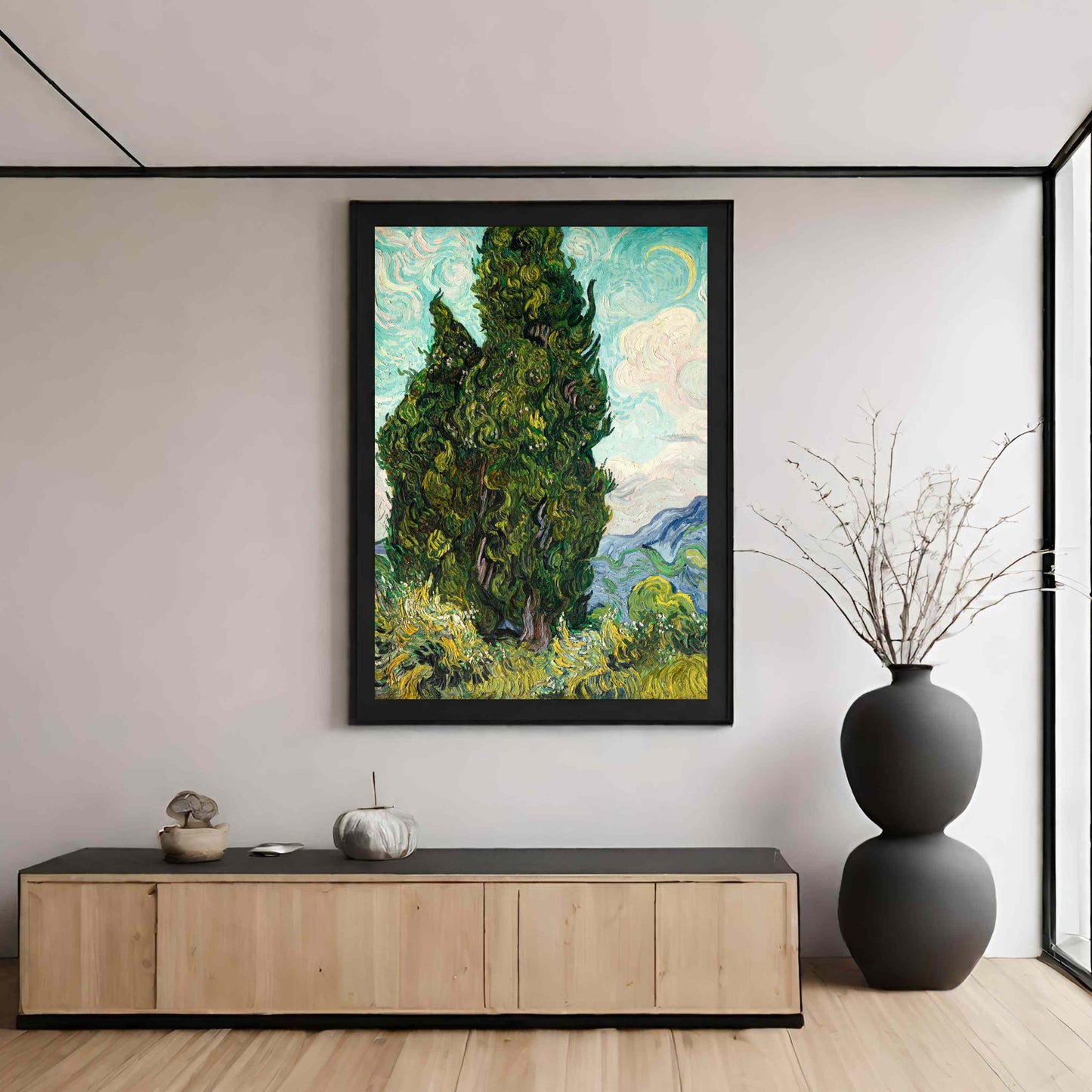 Cypresses - Vincent van Gogh 1889