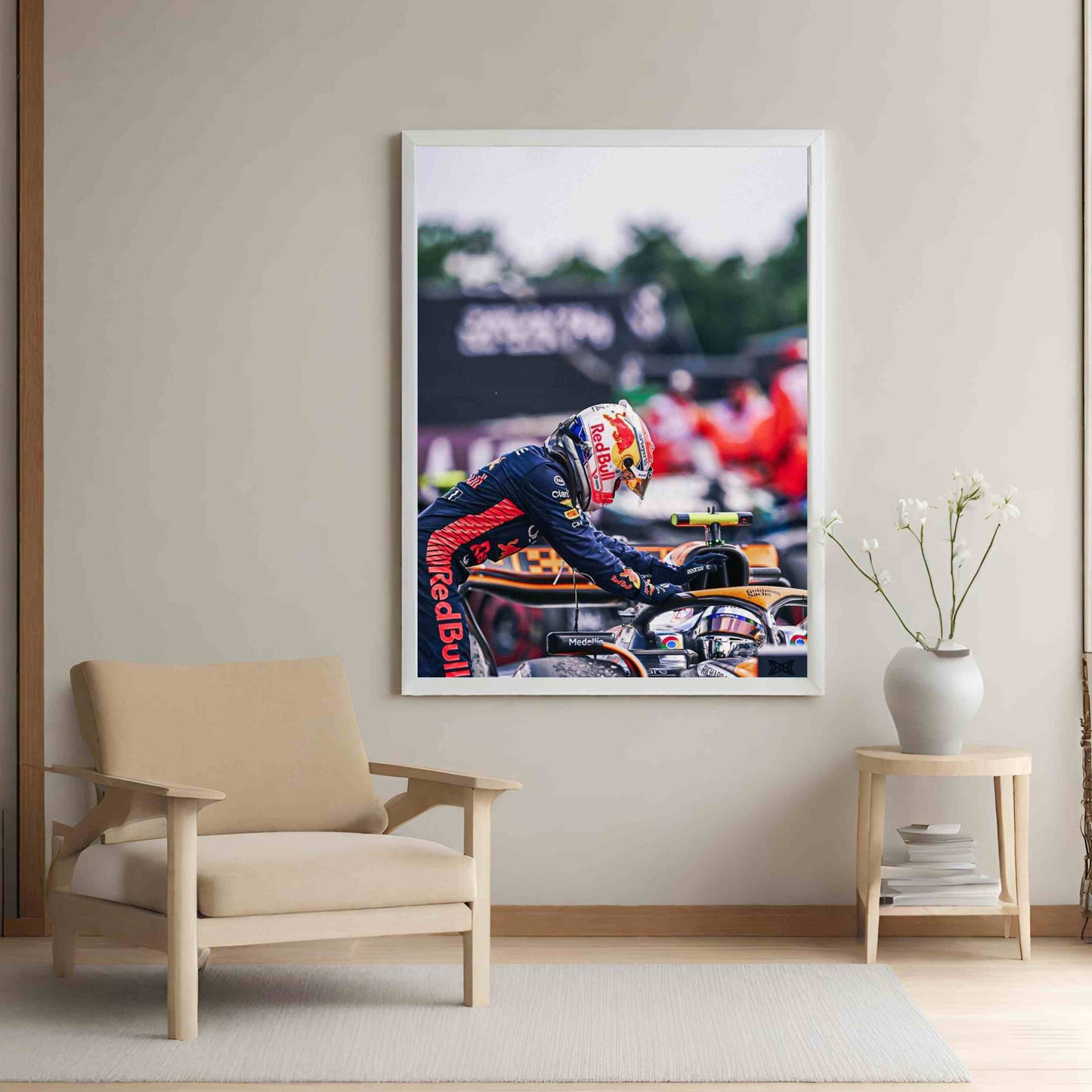 Max Verstappen Congratulating Lando Norris: McLaren Chrome Edition, British Grand Prix