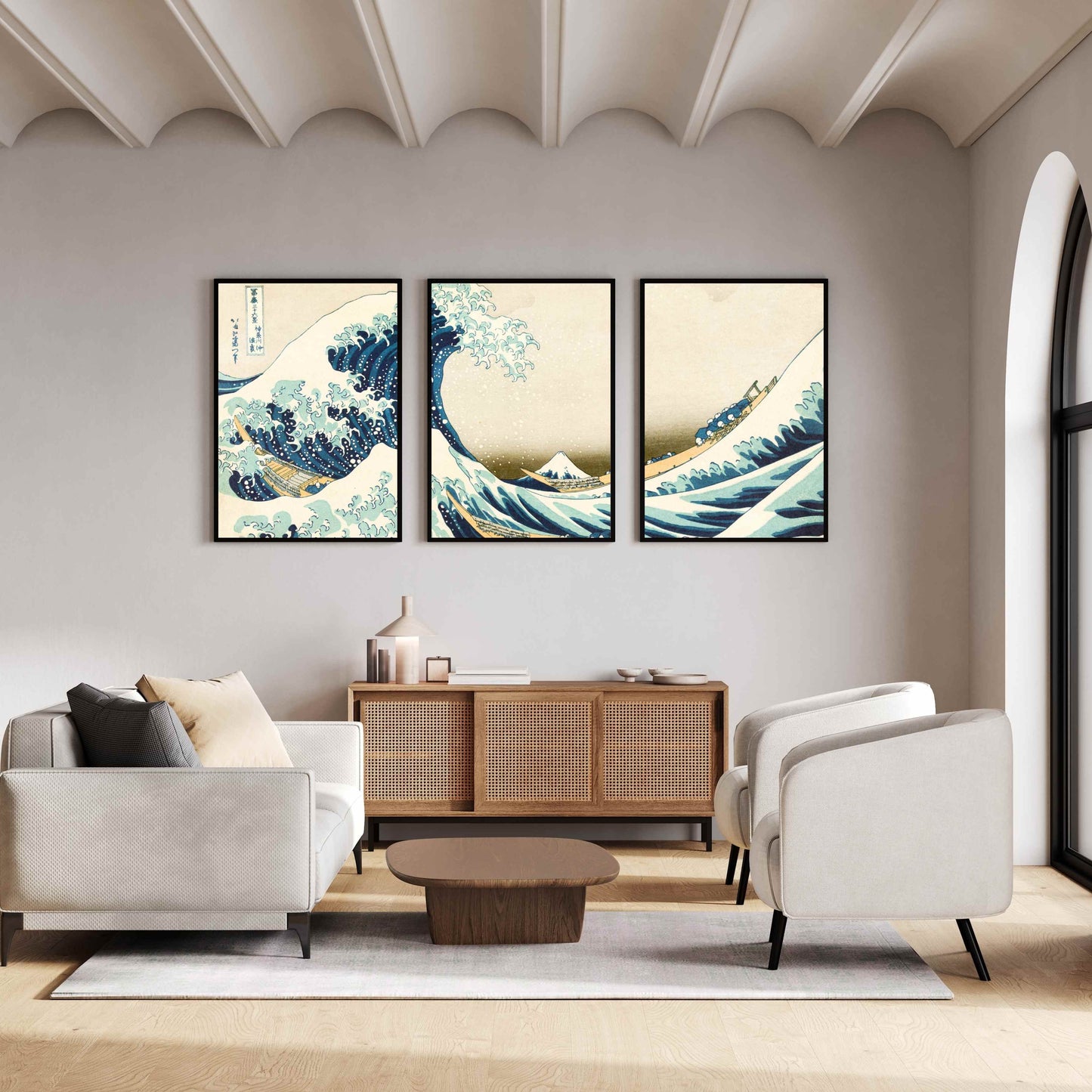 The Great Wave off Kanagawa - Set Of 3