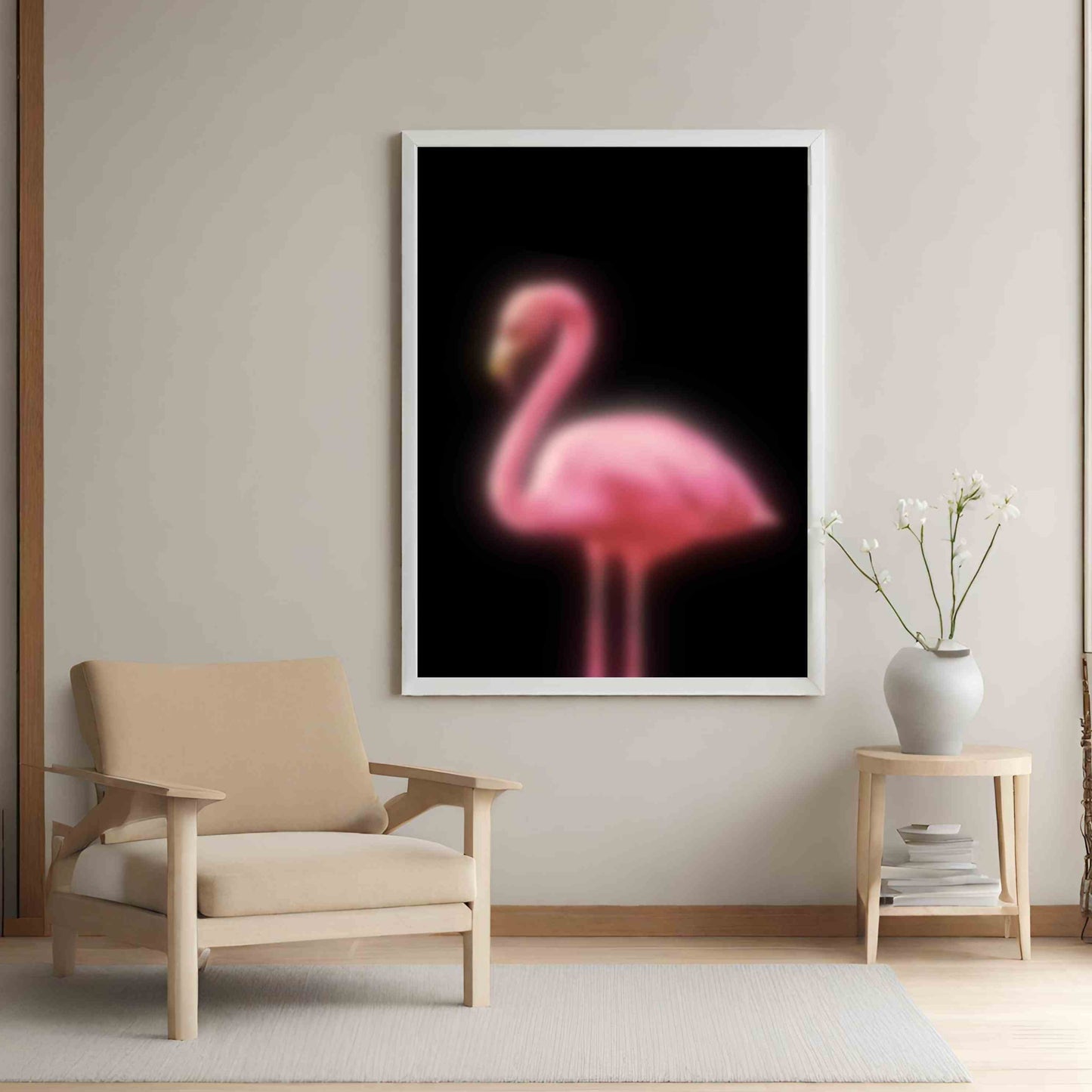 Blurry Flamingo - Black