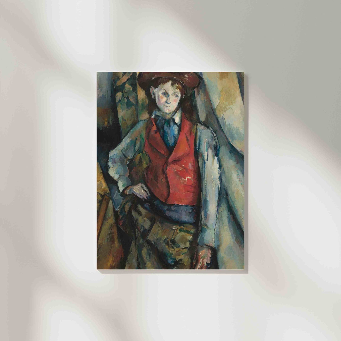 Boy in a Red Waistcoat - Paul Cézanne 1888-1890