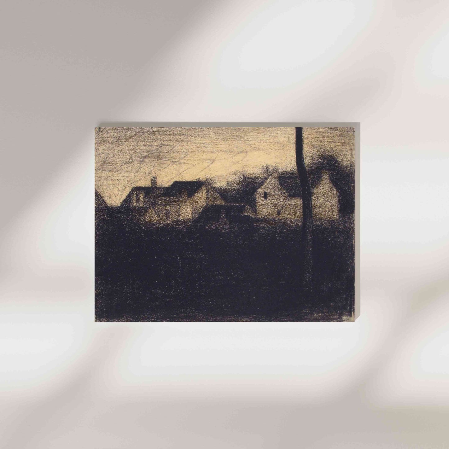 Landscape with Houses - Georges Seurat 1881–82