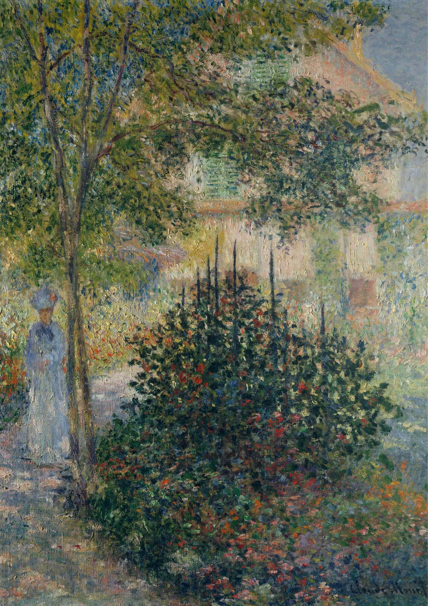 Camille Monet (1847–1879) in the Garden at Argenteuil - Claude Monet 1876