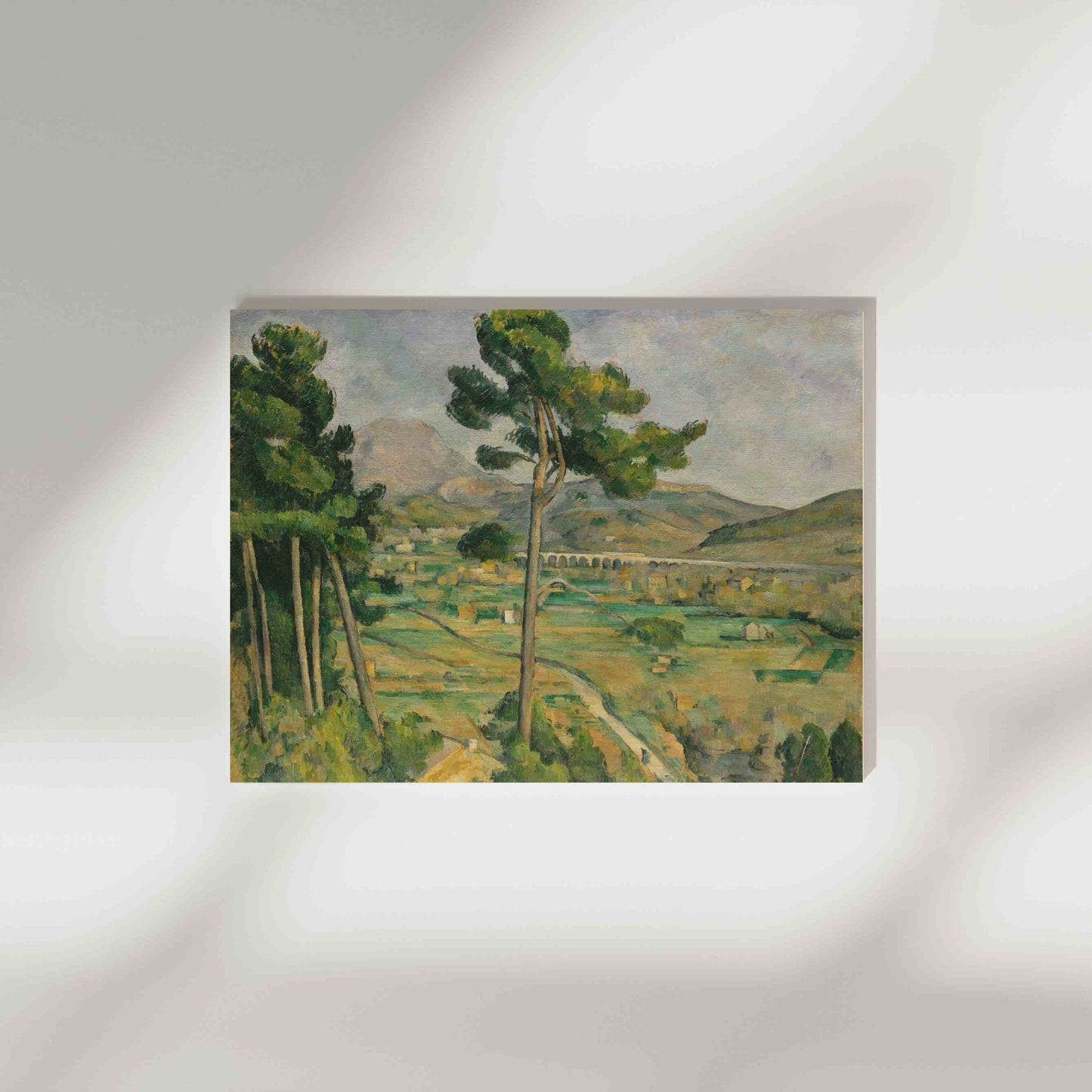 Mont Sainte-Victoire and the Viaduct of the Arc River Valley - Paul Cézanne 1882–85