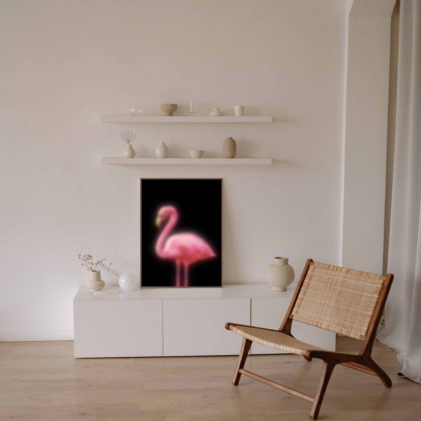 Blurry Flamingo - Black