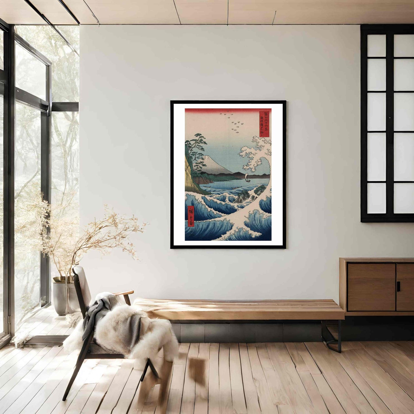 Suruga Satta no kaijo (The Sea off Satta in Suruga Province) - Utagawa Hiroshige 1858