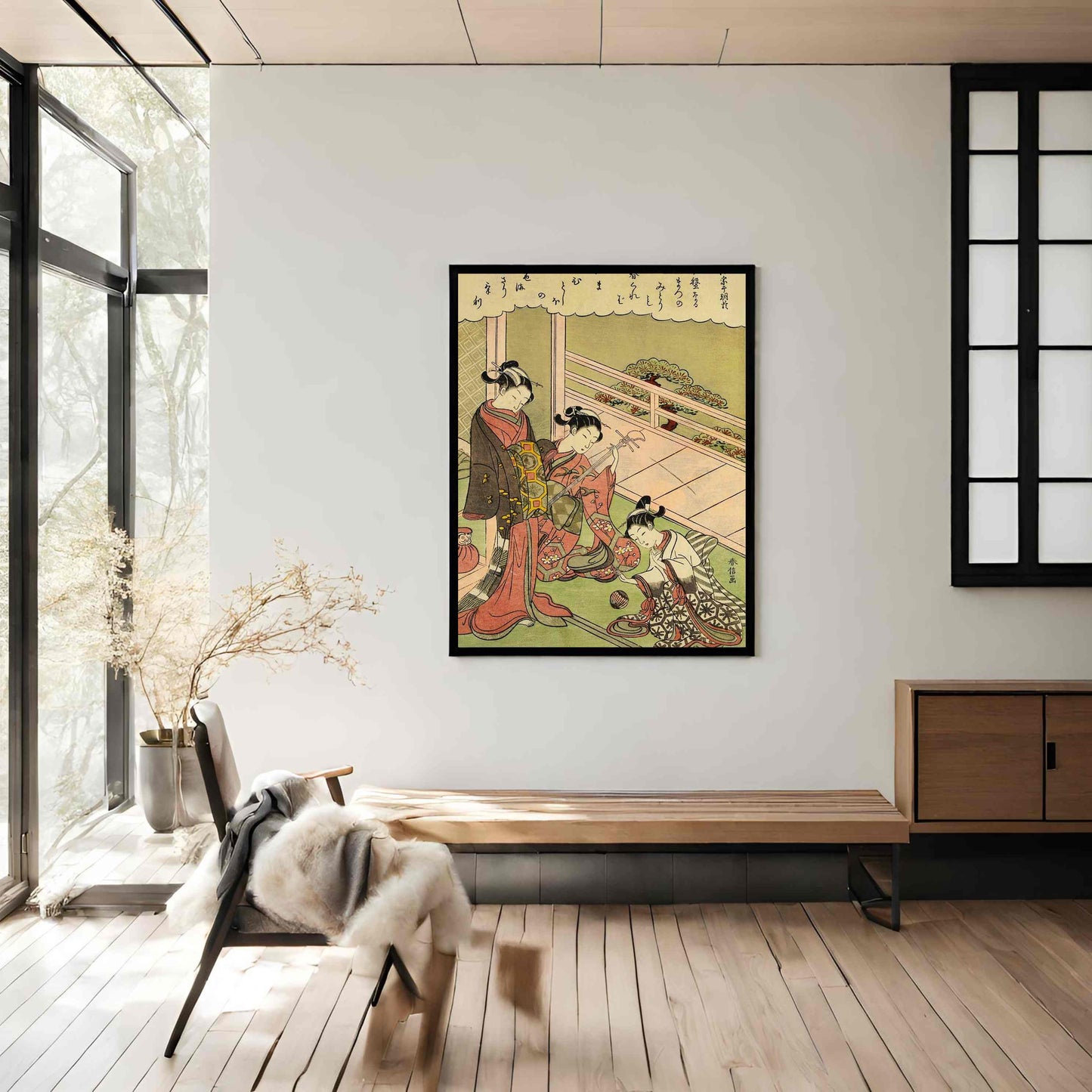 Minamoto no Muneyuki Ason - Suzuki Harunobu