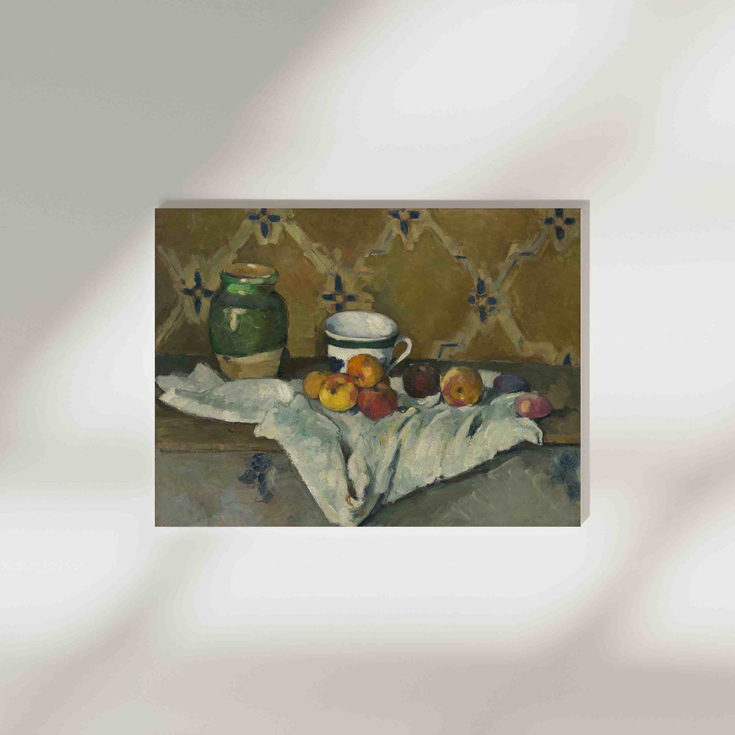 Still Life with Jar, Cup, and Apples - Paul Cézanne ca. 1877