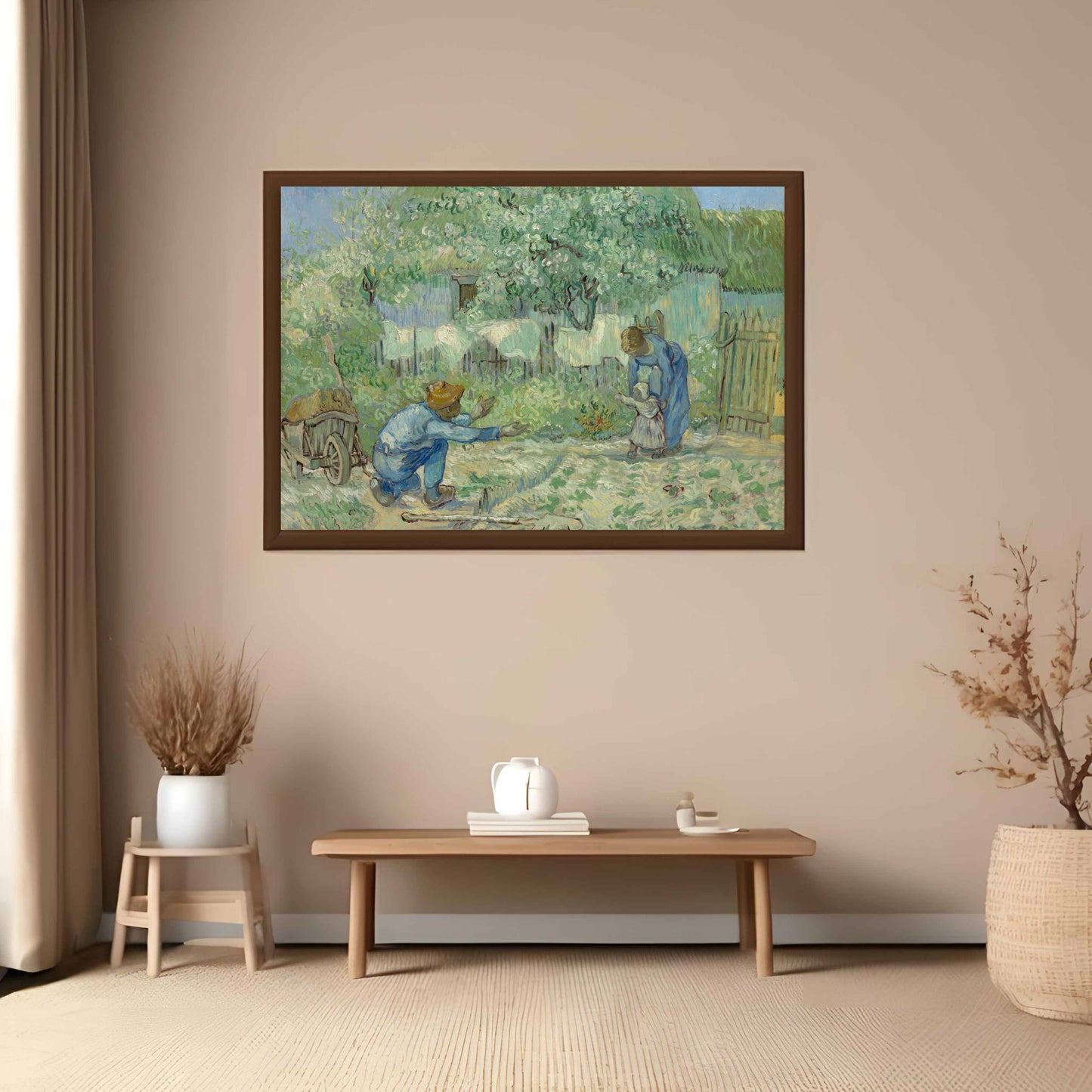 First Steps, after Millet - Vincent van Gogh 1890