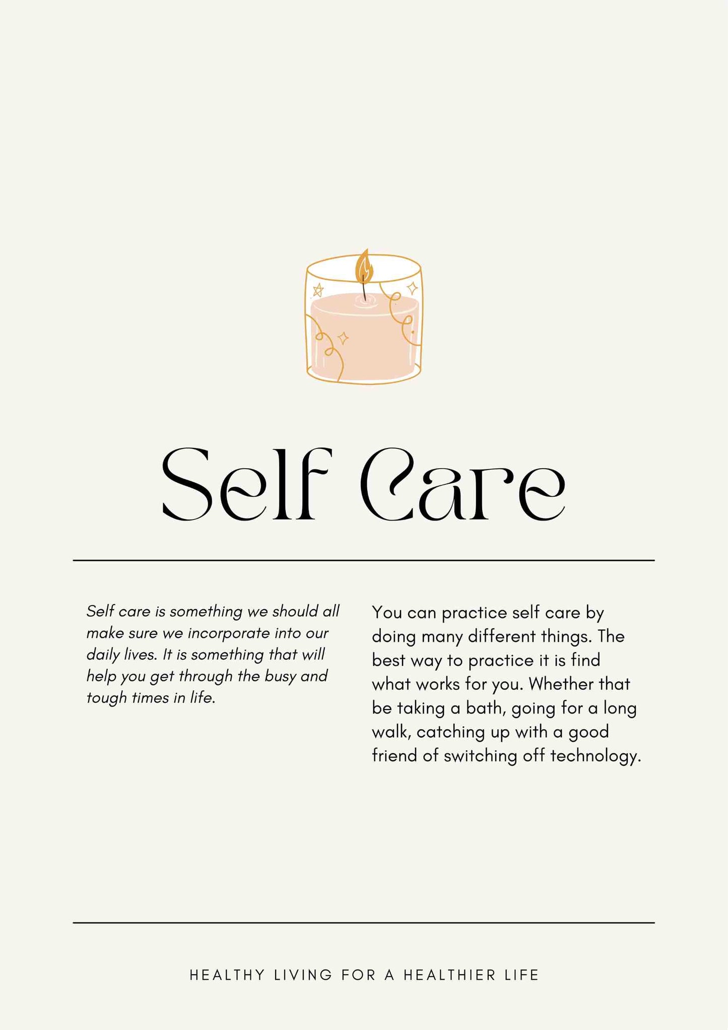 Self Care