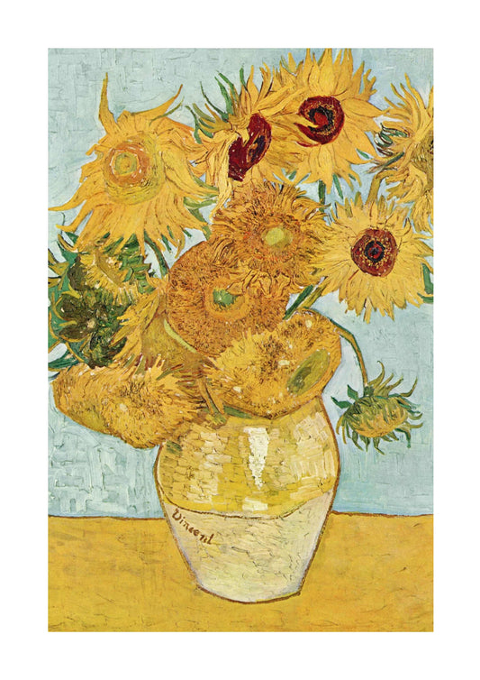 Vase with Twelve Sunflowers - Vincent van Gogh 1888