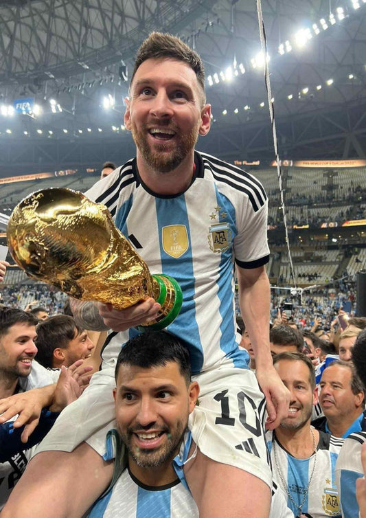 Lionel Messi And Sergio Aguero - World Cup Celebration