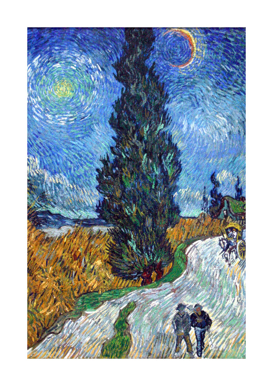 Road with Cypress and Star - Vincent van Gogh 1890